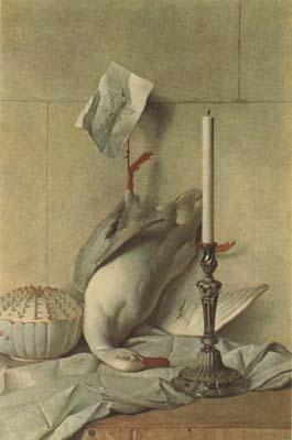 Jean Baptiste Oudry Still Life with White Duck (mk08)